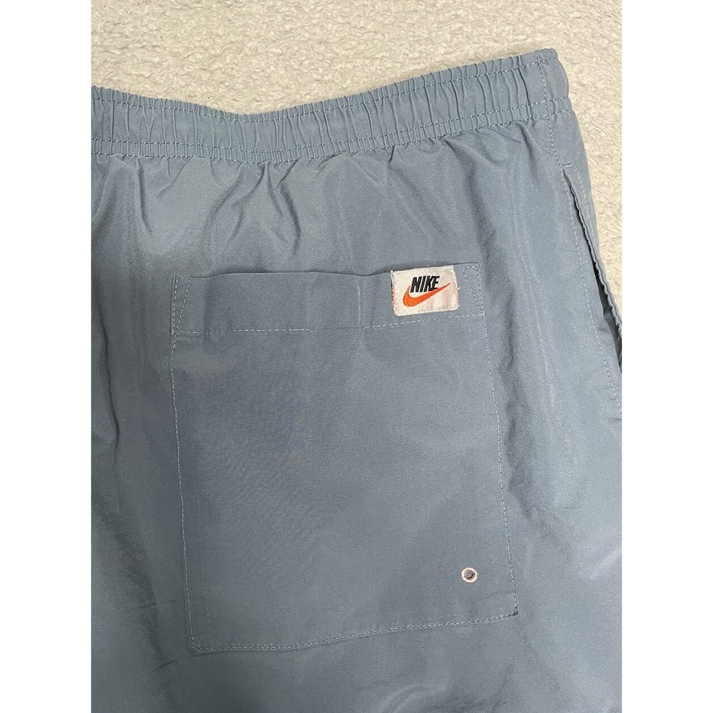 Vintage Y2K Nike Cargo Swimming Trunk Shorts Mens Large Light Blue Corner Swoosh - Picture 8 of 10